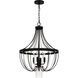 Adelaide 4 Light 20 inch Matte Black Pendant Ceiling Light