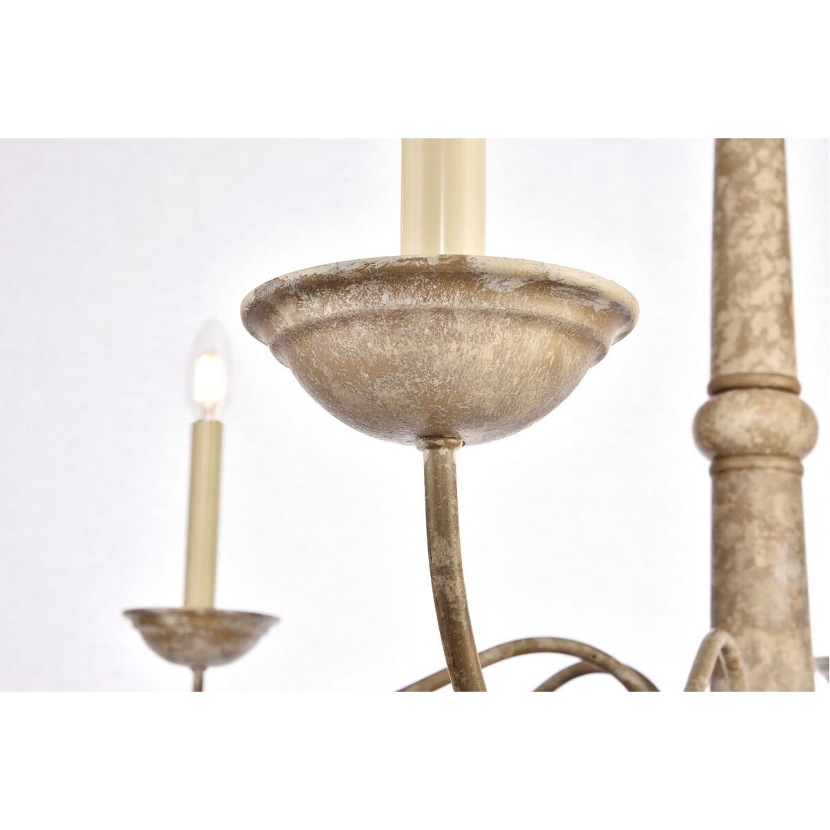 Merritt 6 Light 40 inch Weathered Dove Chandelier Ceiling Light