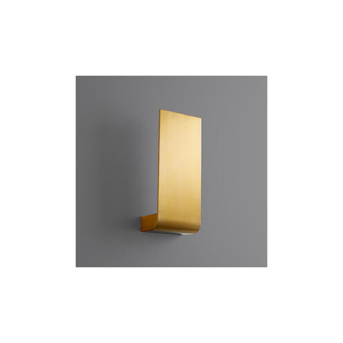 Halo LED 6 inch Aged Brass Sconce Wall Light