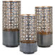 Modi 5.5 inch Grey/Gold Lantern