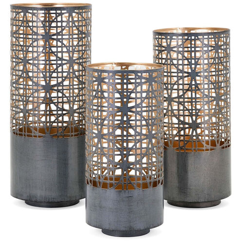 Modi 5.5 inch Grey/Gold Lantern