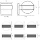 Reals LED 6 inch Textured Gray Indoor-Outdoor Sconce, Inside-Out