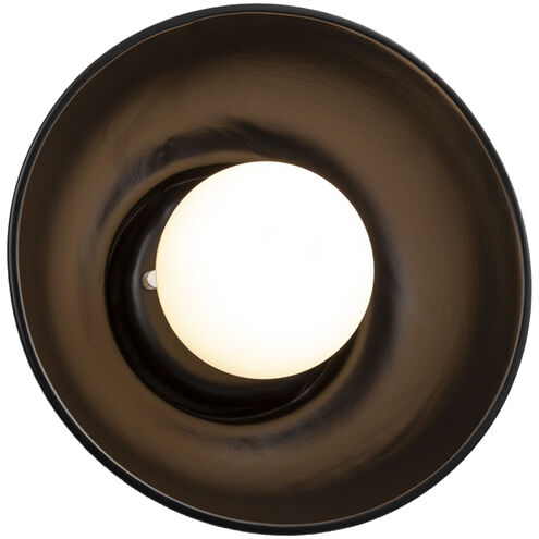 Ambiance Collection 1 Light 10 inch Carbon Matte Black Wall Sconce Wall Light