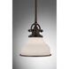 Grant 1 Light 8 inch Palladian Bronze Mini Pendant Ceiling Light