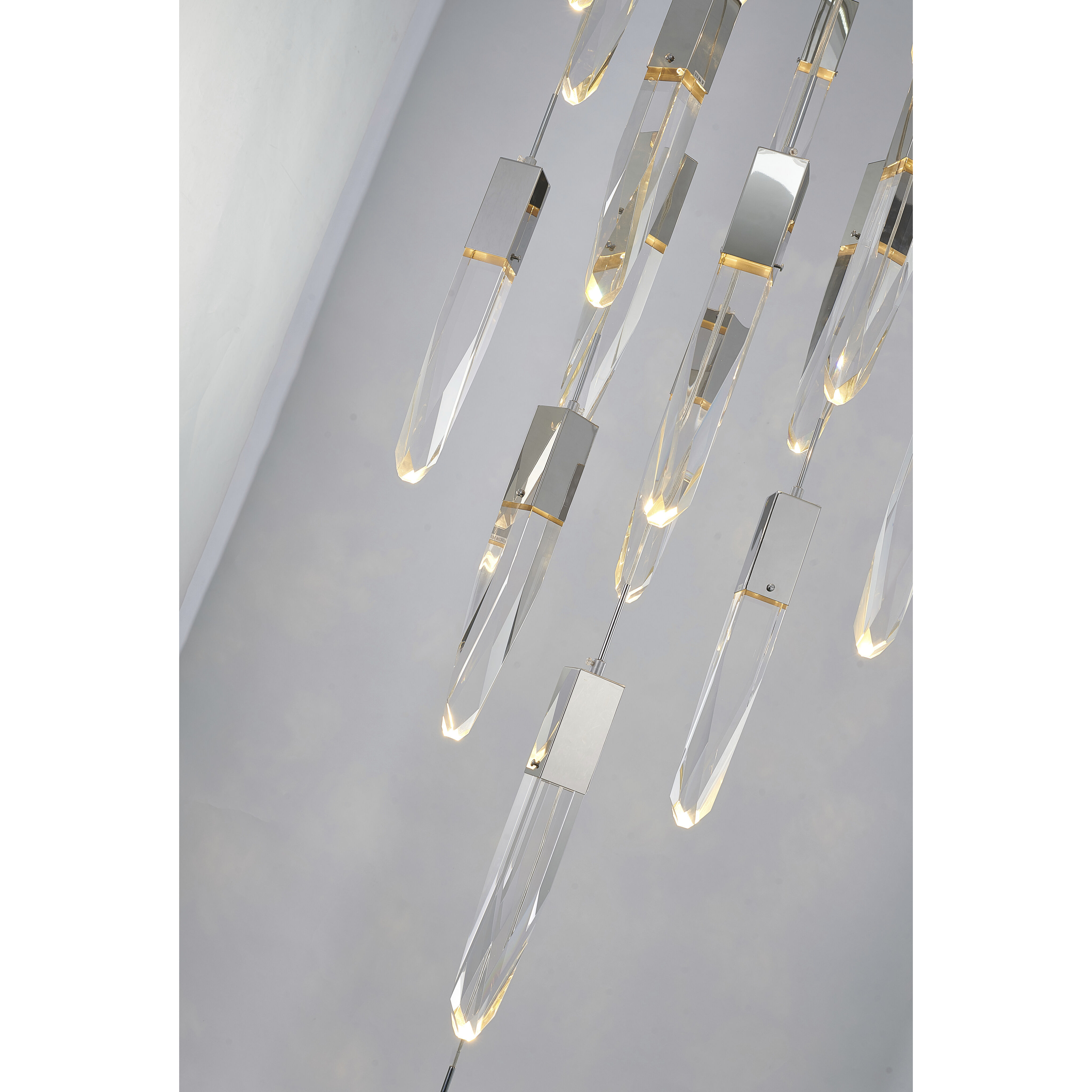 Canada 25 Light 27.56 inch Chrome Chandelier Ceiling Light