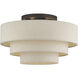 Bellingham 4 Light 21 inch Bronze Extra Large Semi-Flush Ceiling Light, Extra Large