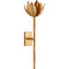 Julie Neill Alberto 1 Light 5.5 inch Antique Gold Leaf Sconce Wall Light, Medium