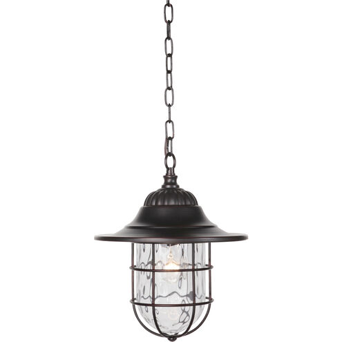 Fairmont 1 Light 11.5 inch Oiled Bronze Gilded Outdoor Pendant, Large
