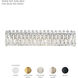 Sarella 6 Light 25.5 inch Antique Silver Bath Vanity & Wall Light in Radiance