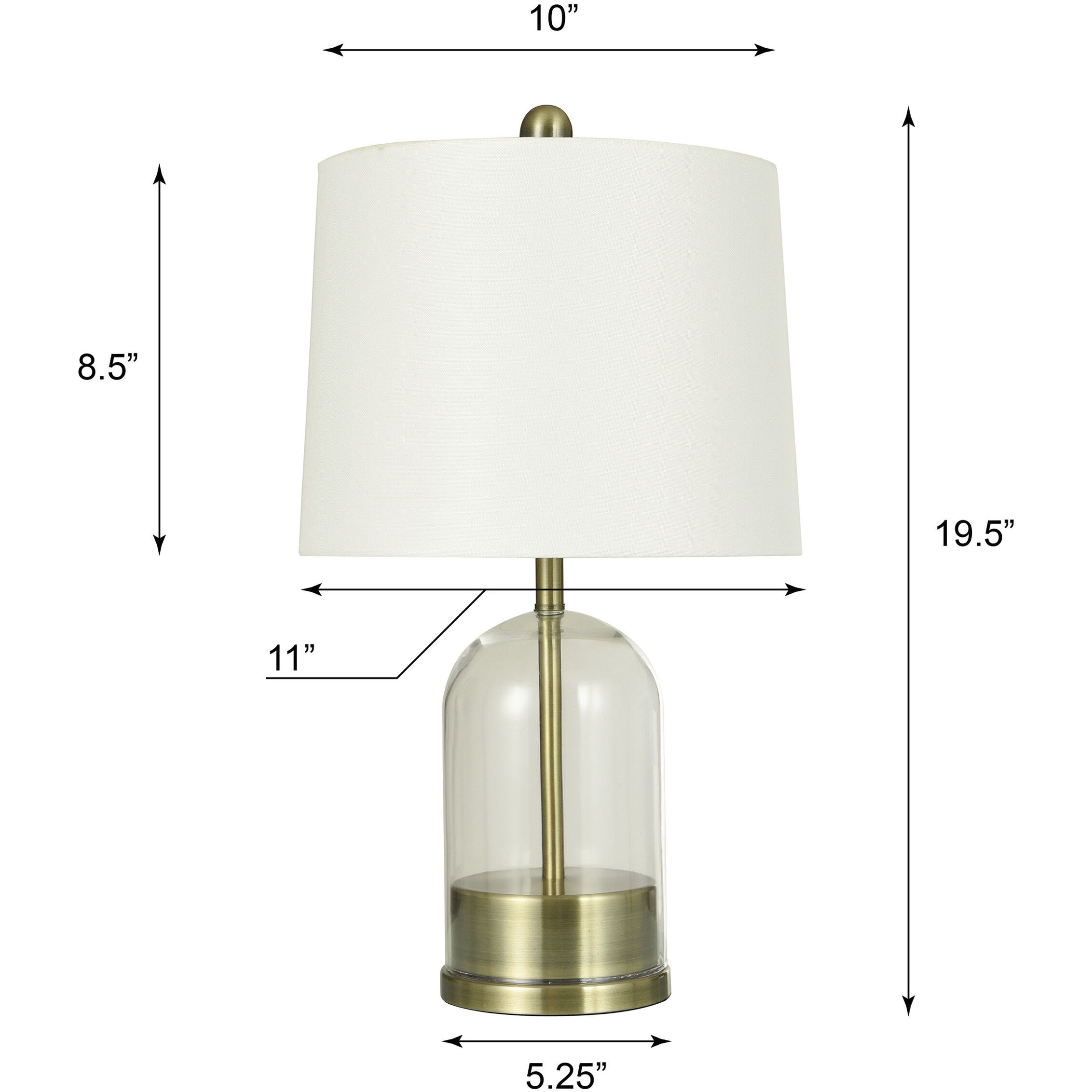 Stylecraft 19 inch Table Lamp TL14768DS Transitional