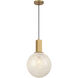 Narra 1 Light 12 inch Legacy Brass Pendant Ceiling Light