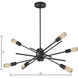 Xenia 6 Light 22 inch Oil Rubbed Bronze Chandelier Ceiling Light