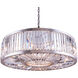 Chelsea 10 Light 44 inch Polished Nickel Pendant Ceiling Light in Clear, Urban Classic