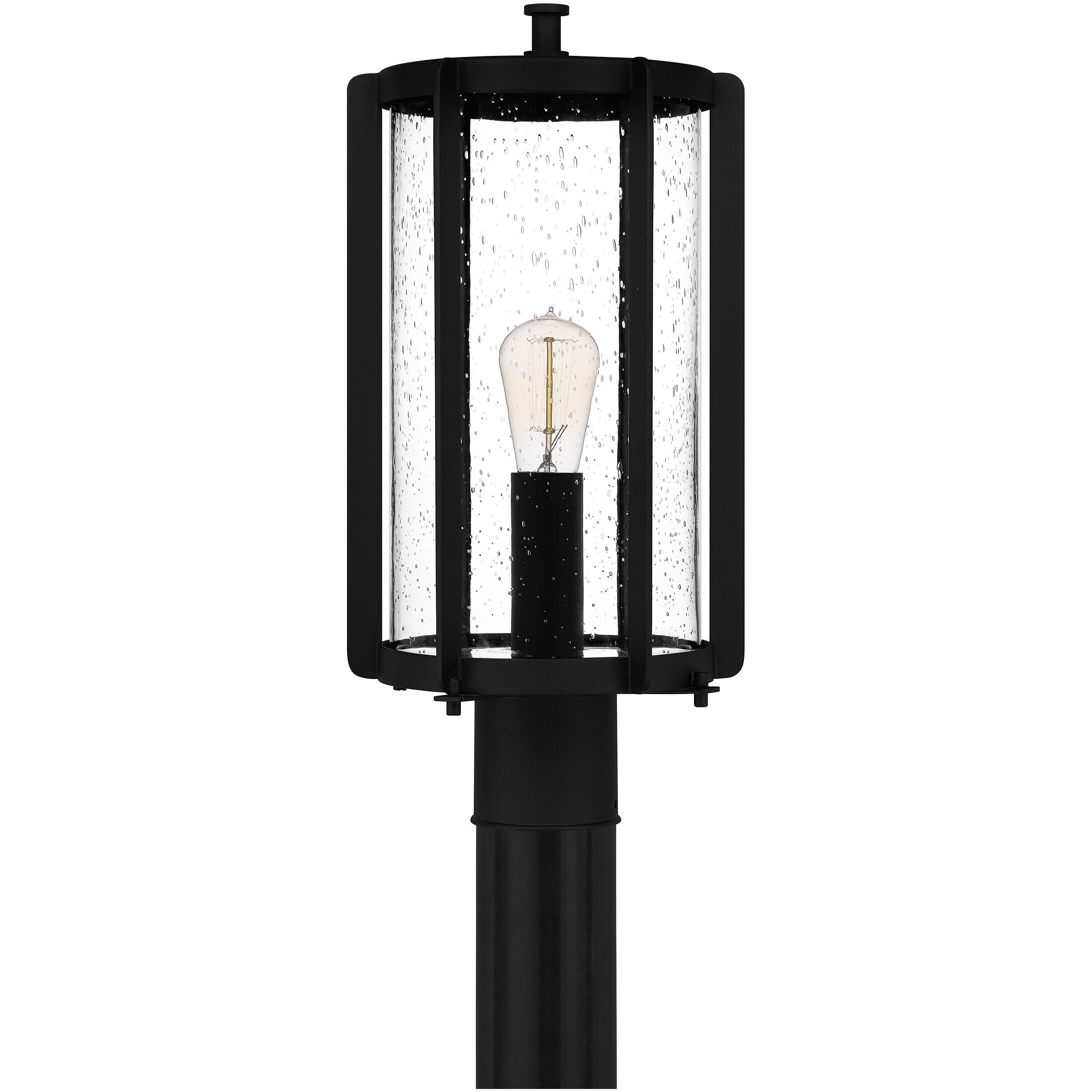 Hazel 1 Light 19 inch Earth Black Outdoor Post Lantern