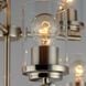 Corona 9 Light 28 inch Satin Nickel Multi-Tier Chandelier Ceiling Light in Clear