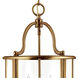 Gentry 4 Light 12 inch Heirloom Brass Indoor Foyer Light Ceiling Light