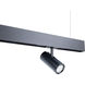Ventrix 1 Light 48 Black Track Fixtures Ceiling Light