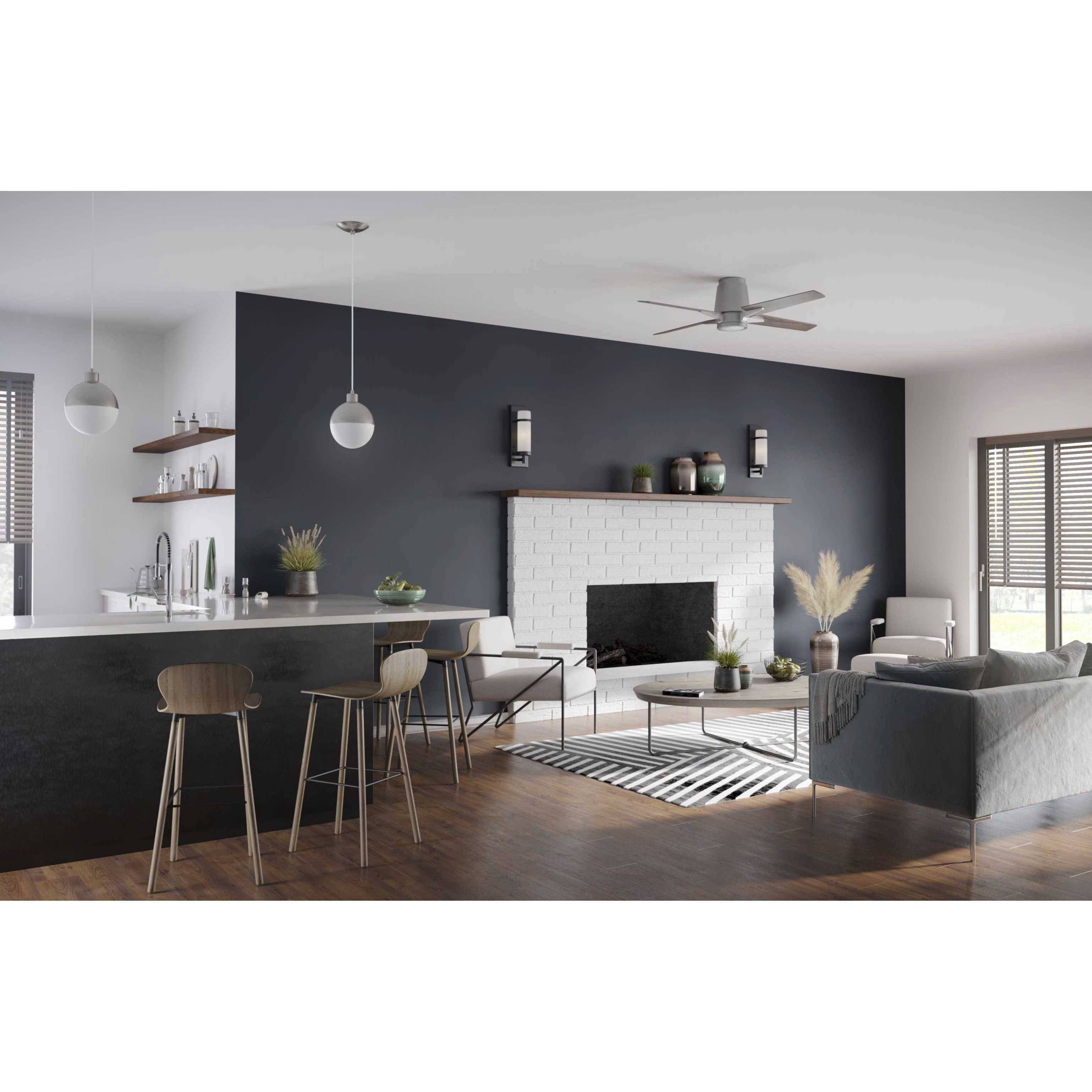 AirPro LED Antique Nickel Fan Light Kit