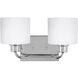Canfield 2 Light 14.25 inch Chrome Bath Vanity Wall Sconce Wall Light