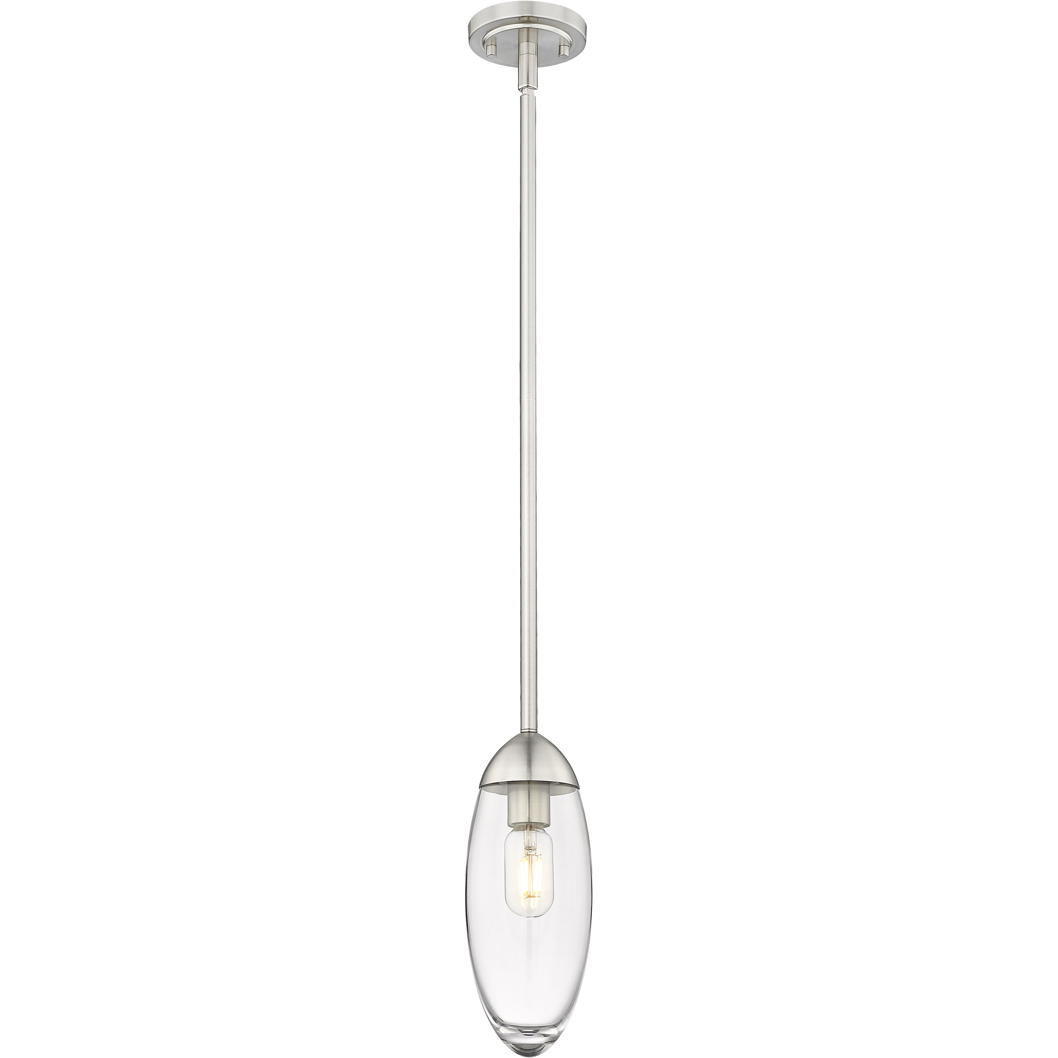 Arden 1 Light 4.5 inch Brushed Nickel Pendant Ceiling Light