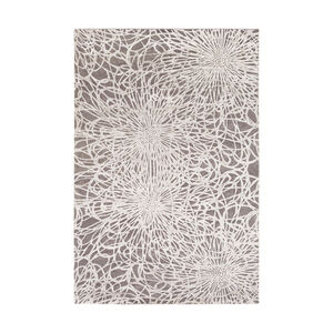 Etienne 72 X 48 inch Charcoal/Ivory Rugs, Wool, Bamboo Silk, and Cotton