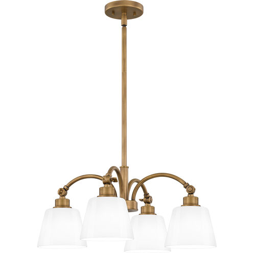 Iota 4 Light 22 inch Weathered Brass Pendant Ceiling Light