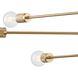 Module 6 Light 34 inch Burnished Brass Chandelier Ceiling Light