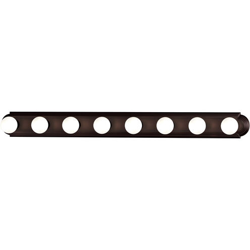 Essentials - 712x 8 Light 48 inch Oil Rubbed Bronze Bath Light Wall Light