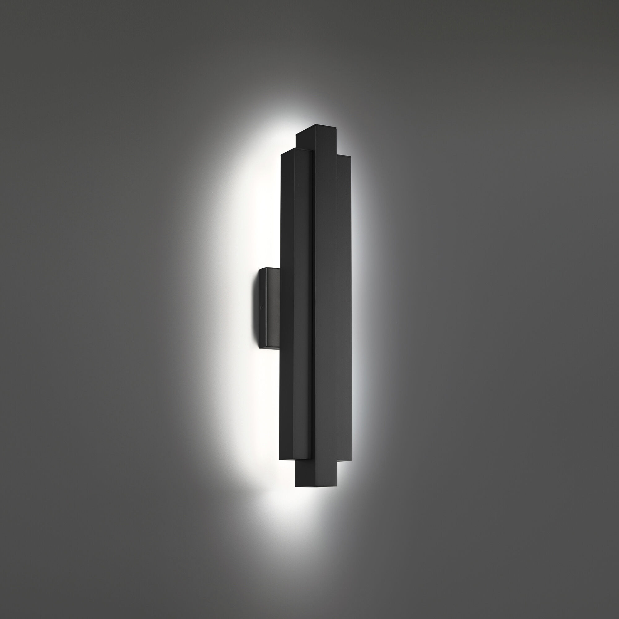 Arrow LED 22 inch Black Outdoor Wall Light in 2700K, dweLED