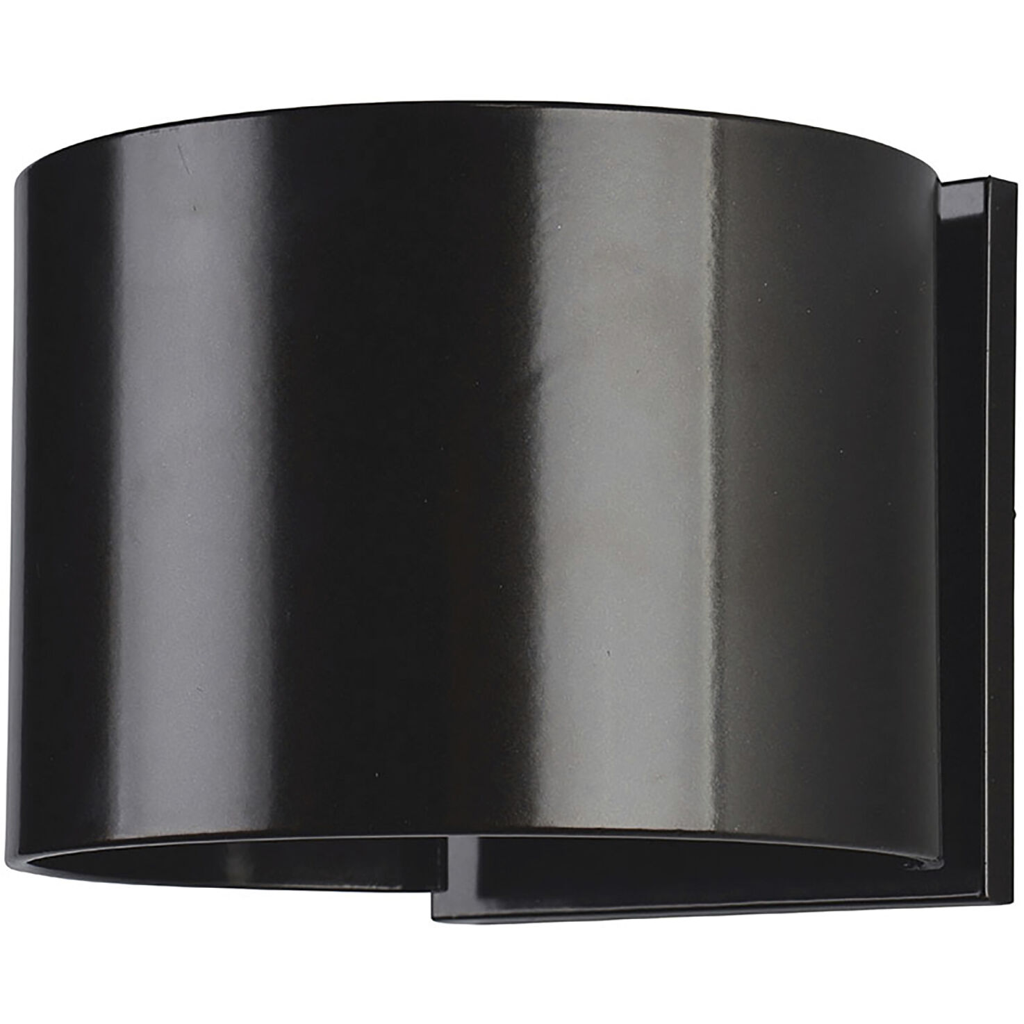 Curve LED 5 inch Bronze Outdoor Wall Sconce
