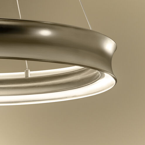 Larousse LED Champagne Bronze Chandelier Ceiling Light