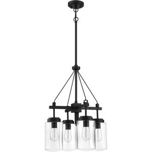 Crosspoint 4 Light 18 inch Espresso Outdoor Chandelier