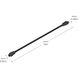 Arza Select Black 0.89 inch Interconnecting Cord