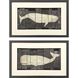 Marine Marks Brown and Beige and White and Neutral Framed Art, Propac