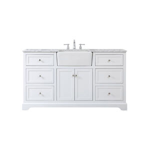 Franklin 60 X 22 X 35 inch White Bathroom Vanity Cabinet