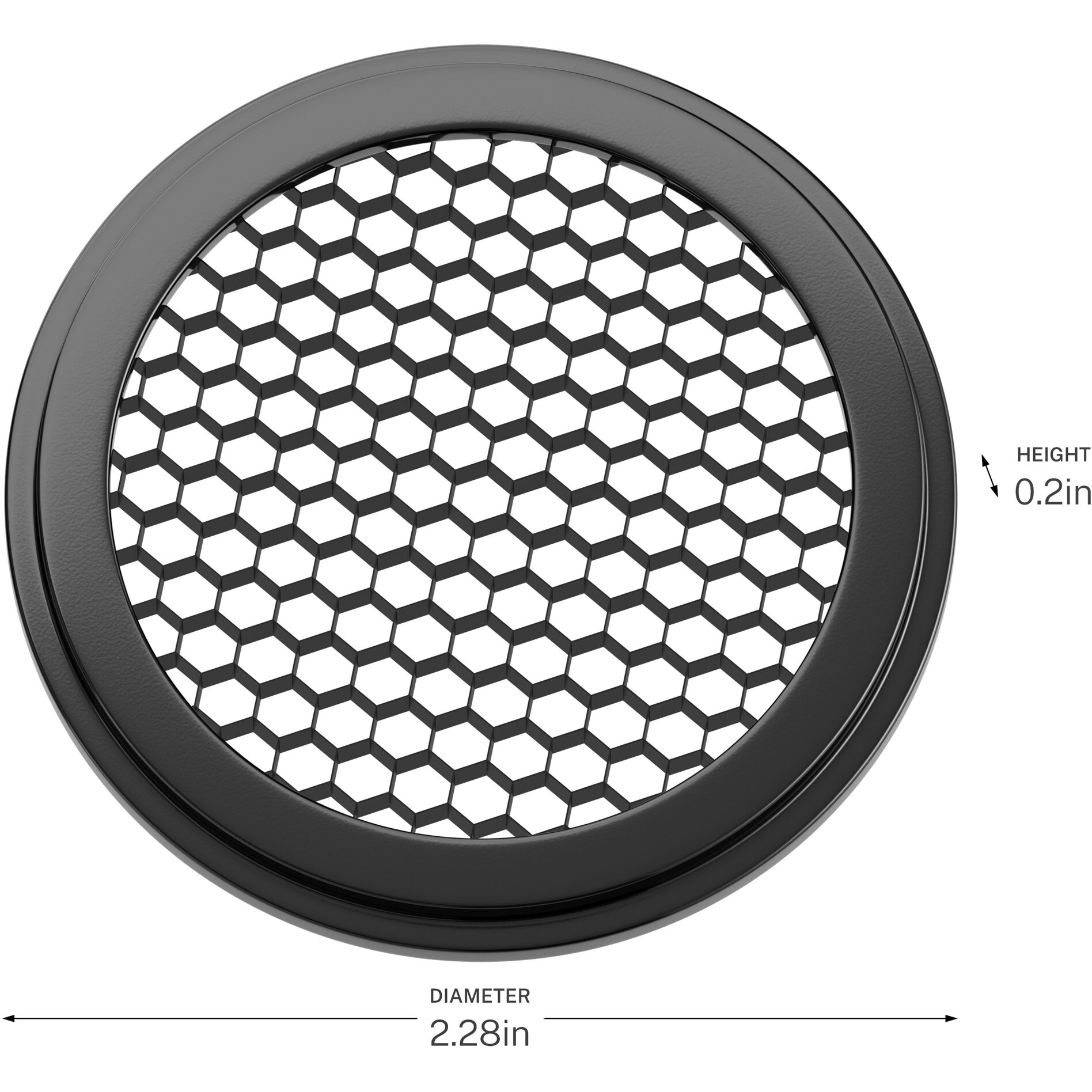 Integra Black Hex Louver