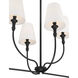 Mairbourne 6 Light 48 inch Matte Black Linear Chandelier Ceiling Light