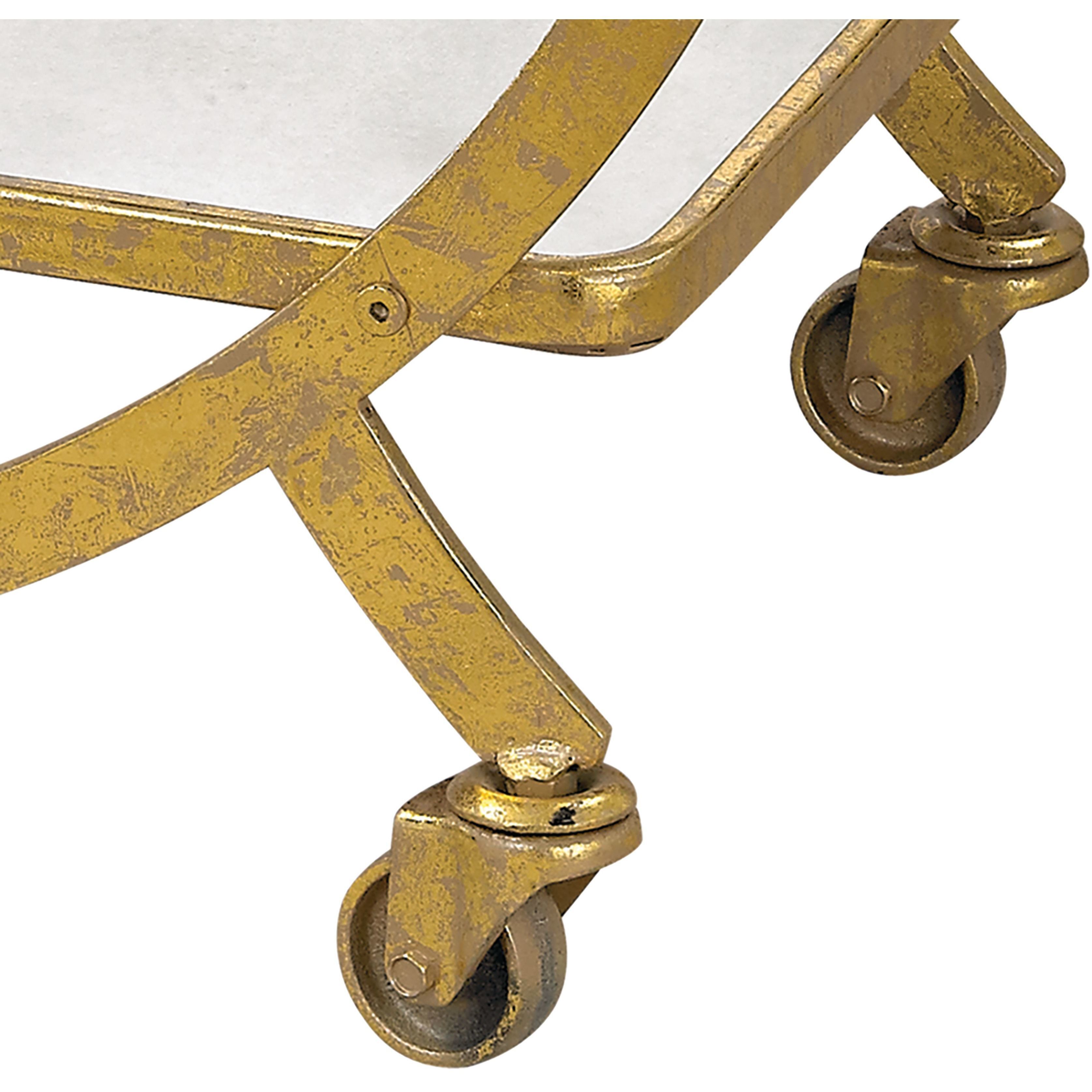 Ring Gold with Antique Mercury Bar Cart