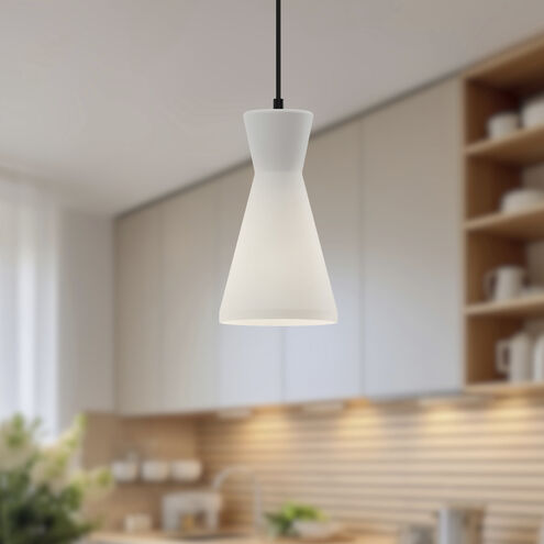 Alora Mood Betty 1 Light 6.38 inch Matte Black Pendant Ceiling Light