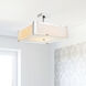 Lucie 4 Light 17 inch Chrome Drum Shade Chandelier Ceiling Light