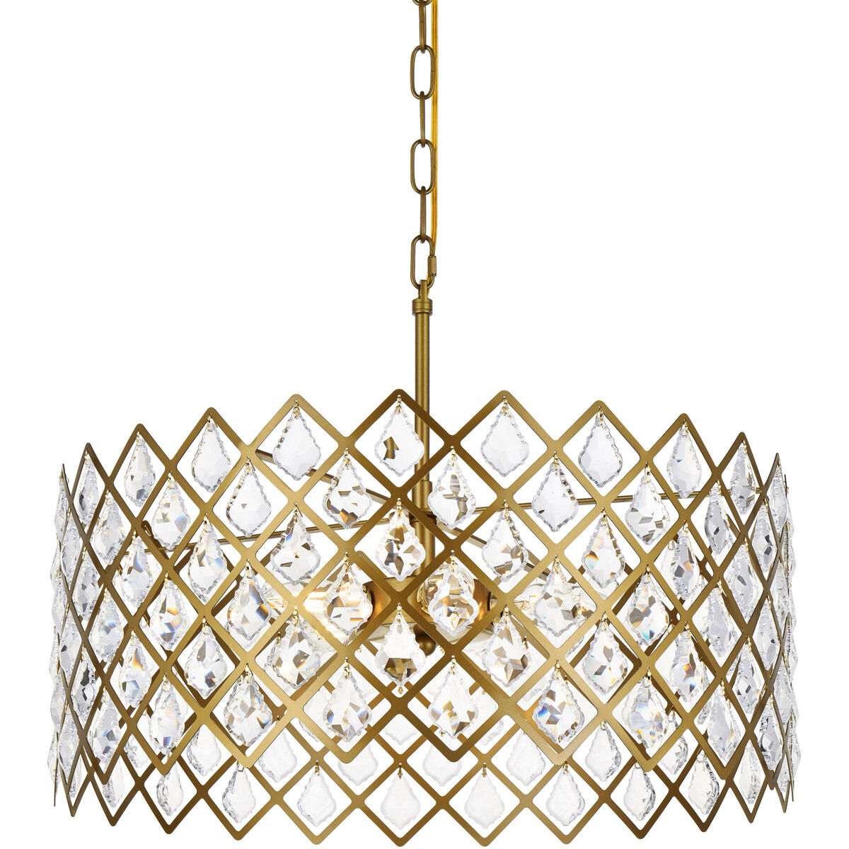 Lyla 5 Light 21 inch Brass Pendant Ceiling Light