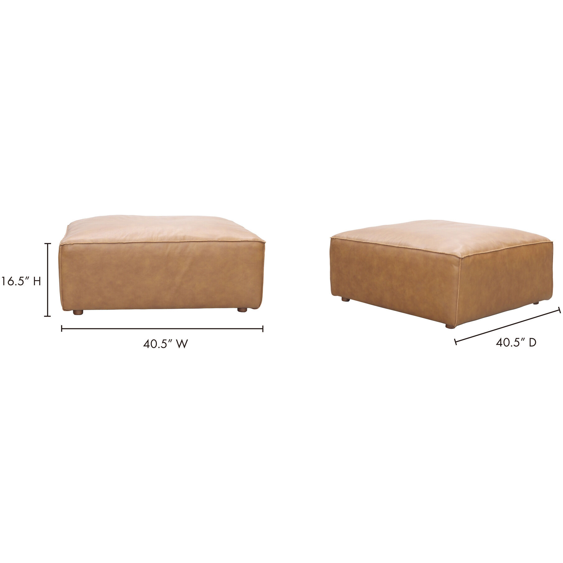 Form 17 inch Sonoran Tan Ottoman