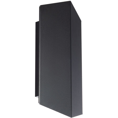 Summit LED 14 inch Black Outdoor Wall Light in 3000K, dweLED