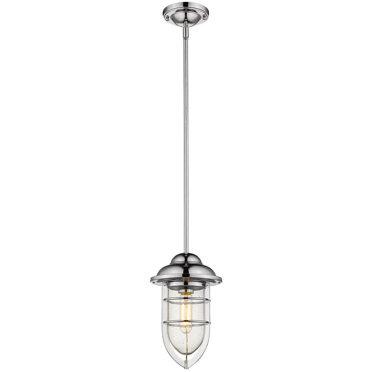 Dylan 1 Light 8 inch Chrome Exterior Convertible Mini-Pendant