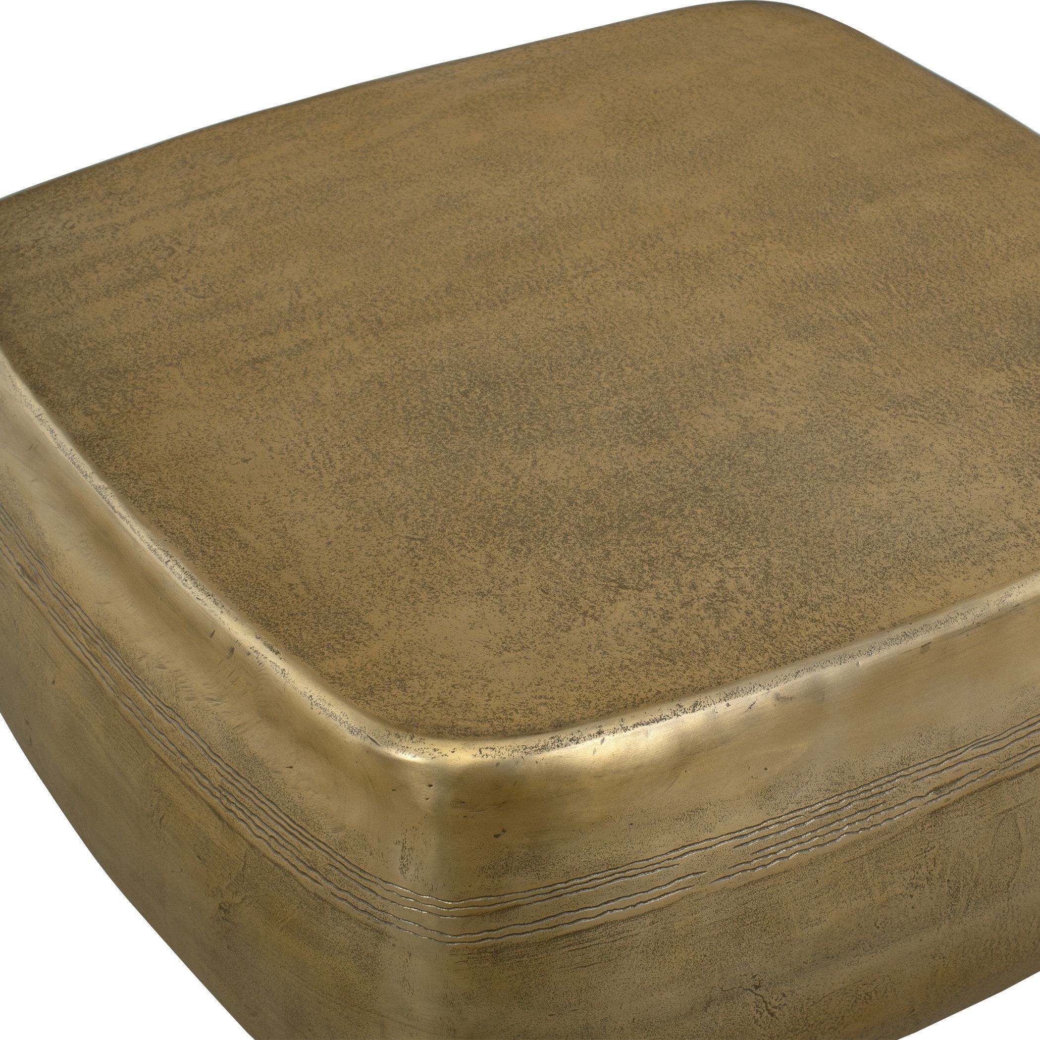 Saguaro 38 X 16 inch Aged Brass Indoor-Outdoor Coffee Table
