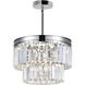 Weiss 5 Light 8 inch Chrome Down Mini Chandelier Ceiling Light