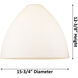Ballston Dome 1 Light 16 inch Brushed Satin Nickel Semi-Flush Mount Ceiling Light in Seedy Glass