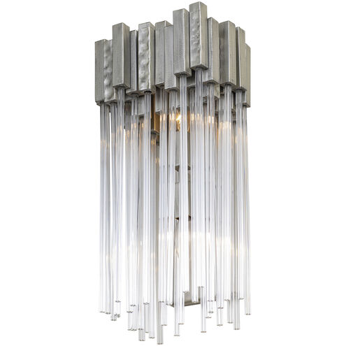 Matrix Sconce Wall Light in Rainy Night