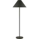 Kelly by Kelly Wearstler Contra 60 inch 60 watt Matte Charcoal Black Floor Lamp Portable Light