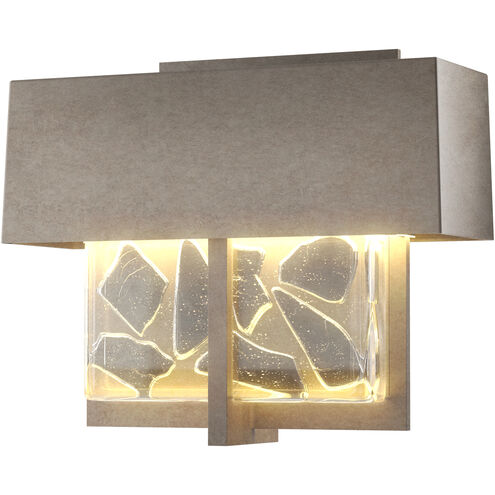 Shard LED 7.1 inch Coastal Burnished Steel Outdoor Sconce, Small